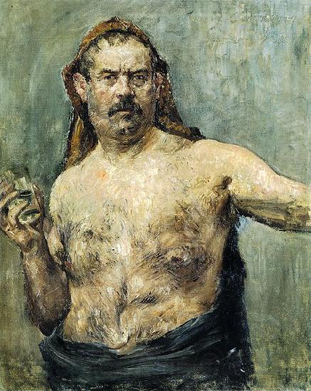 Lovis Corinth Self-portrait with Glass France oil painting art